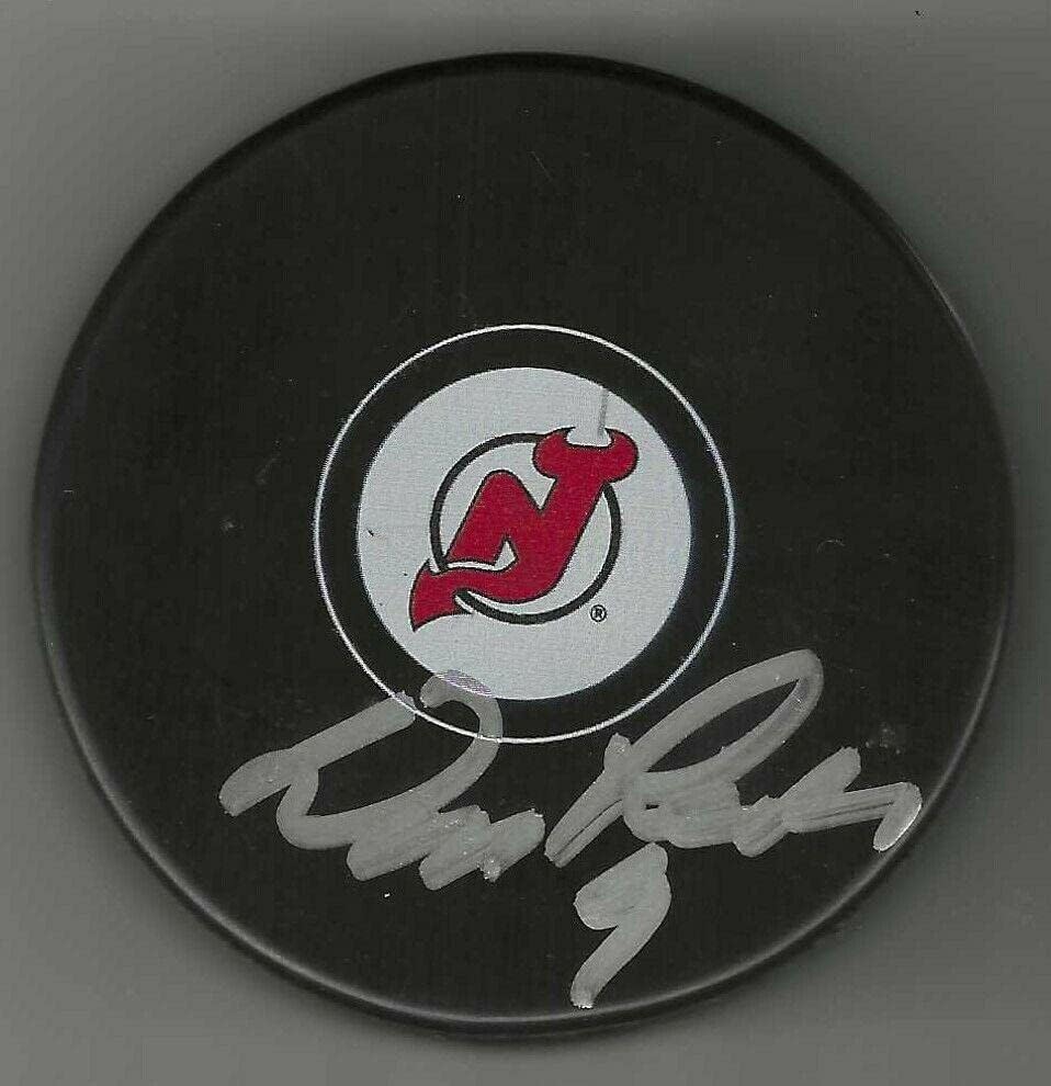 Don Lever podpísal puk New Jersey Devils - podpísané puky NHL