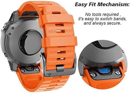 Puryn 5ks 26 22 mm rýchloupínací remienok na hodinky pre Garmin Fenix 7 7x 7s 6x Pro Watch EasyFit remienok na