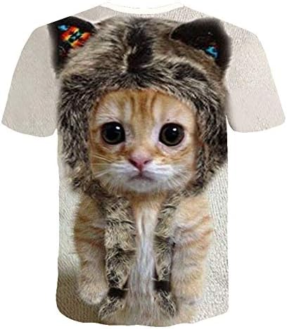 Dámske tričko Trendy 3D tričko s potlačou mačiek ležérne tričko s krátkym rukávom letné zábavné grafické Blúzky