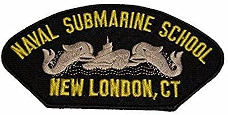 Vyšívané Patch-Patches pre ženy muž-USN Navy Naval Submarine School New London CT Patch Dolphins Veteran