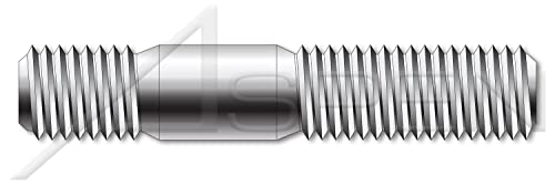 M6 - 1,0 X 100 mm, DIN 939, metrické, kolíky, obojstranné, skrutkovací koniec 1,25 x priemer, nehrdzavejúca oceľ