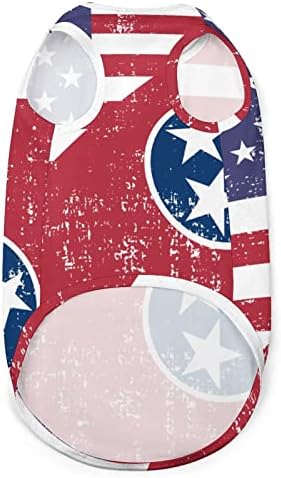 Amerika Tennessee štátna vlajka pes vesta Pulóver Pet mikina pes bunda oblečenie pre malé stredné psy & amp;