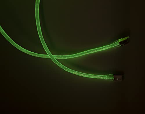 Ethernetový herný kábel Cat8 - 26 AWG žiara v tme ethernetový kábel / vysoký výkon / najrýchlejšia šírka pásma