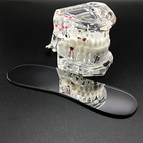 Omonic 5ks / sada 2 obojstranné zubné okluzívne fotografické ústne zrkadlo Rhodium zubné pokovované sklo Intraorálny