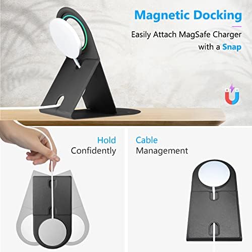 MAKOFAE pre stojan na telefón MagSafe, prenosný magnetický držiak na Stolný telefón pre sériu iPhone 14/13/12,