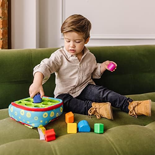 Detská hračka Melissa & amp; Doug K ' S Kids Take-Along shape Sorter s 2-Strannou taškou na aktivity a 9 tvarovanými