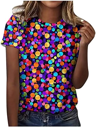 Dámske grafické tričká Posádky krku blúzky tričká pre dospievajúce dievča krátky rukáv leto jeseň tričká oblečenie