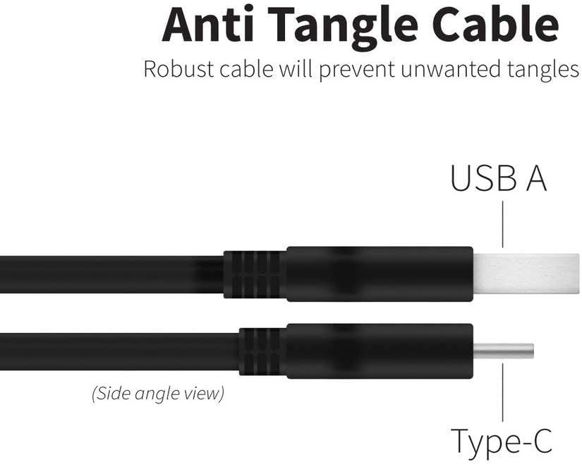 VOLT + USB 3.0 Type-C Rýchle nabíjanie a dátový kábel kompatibilný s LG Stylo 4, Stylo 4 Plus, Stylo 4+, Stylo