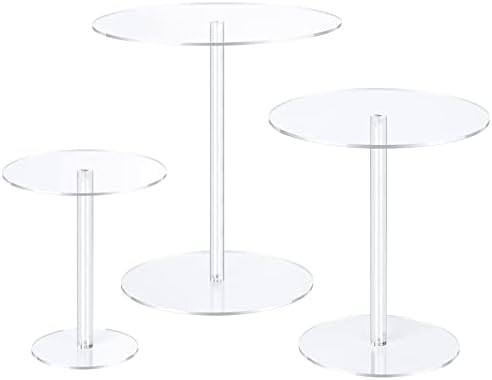 HESIN Clear Acrylic cake Stand 6 set akrylový okrúhly podstavec Display Riser Flower Stand