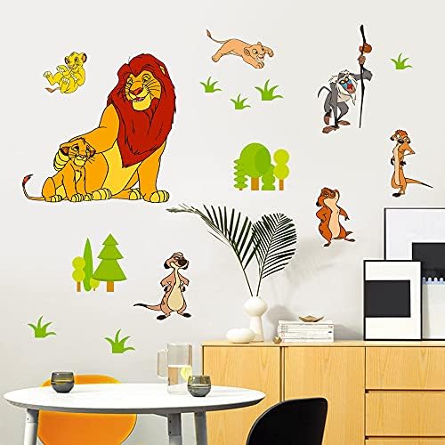 FAIRY KAARI Lion King Wall obtisky pre detskú izbu Lion King Wall Samolepka Detská izba škôlka Cartoon Lion King