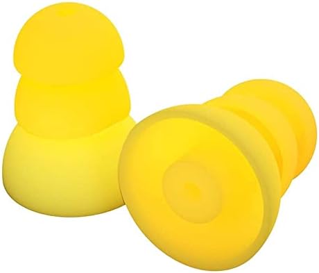 Plugfones PRPSY10 PRP Sy10 Comfortiered Silikónové náhradné štuple do uší 10 / Pkg 5 Pa, Žltá