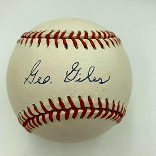 George Giles podpísal oficiálnu legendu Major League Baseball Negro League JSA-podpísané Baseballs
