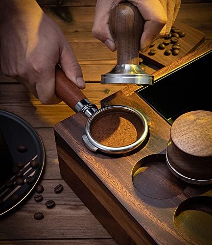 Espresso Knock Box a Podbíjacia stanica 51 / 54mm, Príslušenstvo k kávovarom drevené úložné boxy na náradie pre