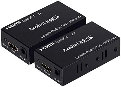 196ft / 60m HDMI Extender, avedio links HDMI Extender cez Cat 5e/6 / 7, digitálny HDMI Ethernet Extender adaptér