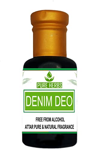 Pure Herbs DENIM DEO ATTAR bez alkoholu pre Unisex, vhodné na príležitosti, večierky a denné použitie 25ml