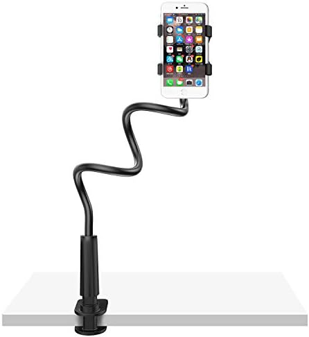 Držiak na mobilný telefón s husím krkom, lenivý držiak, univerzálny stojan na klip na mobilný telefón, flexibilný