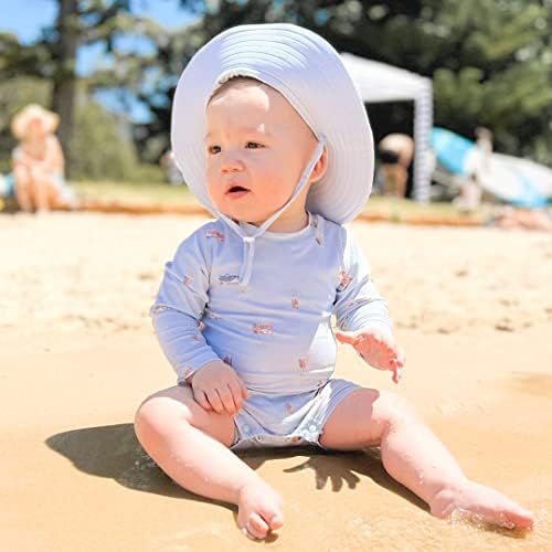 Baby Bucket Hat & amp; Slnečné okuliare, UV ochrana Sun Hat so širokým okrajom, batoľa Beach Hat letné Essentials
