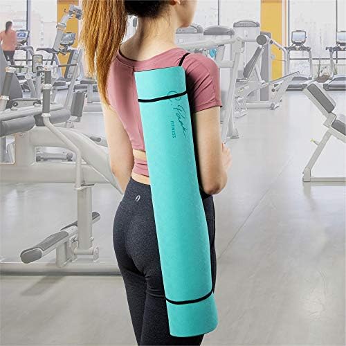 C. Park Fitness TPE podložka na jogu s popruhom-4 mm Extra hrubá podložka na jogu-obojstranná protišmyková podložka