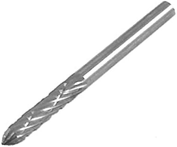 X-DREE 3mm 1/8 flauta z tvrdej zliatiny Rotačný pilník na brúsenie nechtov (Broca para clavo de esmerilado de