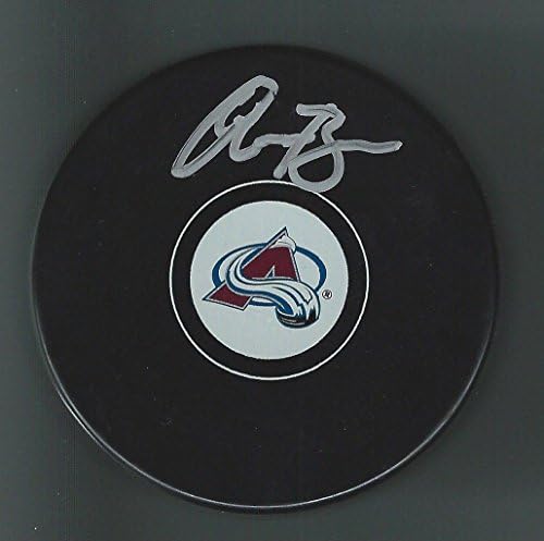 Chris Bigras podpísal puk Colorada Avalanche New York Rangers-podpísané puky NHL
