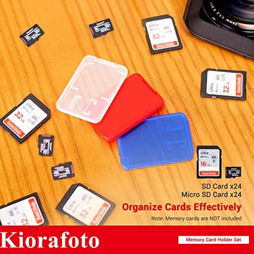 Plastové puzdro na pamäťovú kartu + praktické puzdro na pamäťovú kartu：24 ks Viacfarebné priehľadné puzdro na
