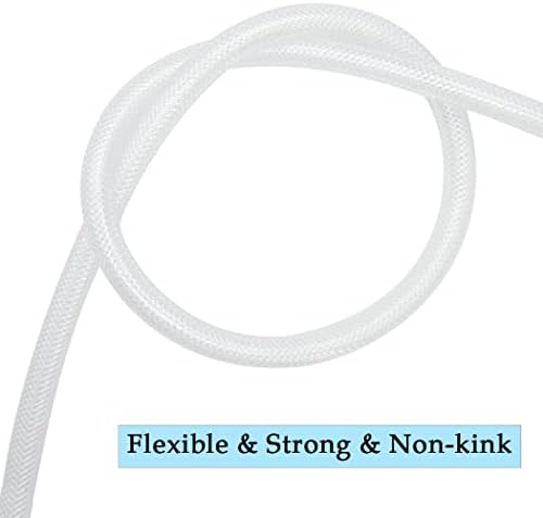 D-WEIXIN 3/4 ID - 25 stôp ťažká pletená priehľadná plastová vinylová hadica, flexibilná vysokotlaková vystužená