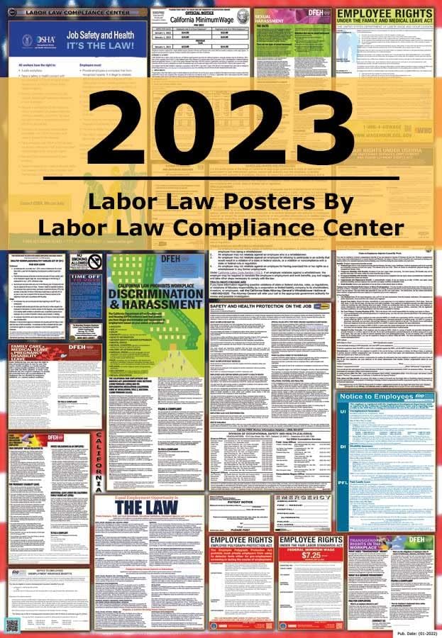 Kalifornia & amp; federálna kombinácia pracovné právo plagáty
