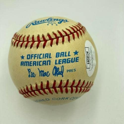 Frank Reiber podpísaný Americká Liga Macphail Baseball Detroit Tigers JSA COA-podpísané Baseballs