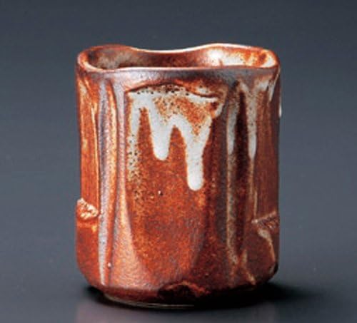 NEZUMI-SHINO 3,6 palca sada 2 čajových Šálokstohki japonská keramika