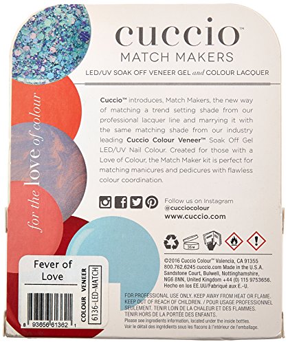 Cuccio Matchmaker-farebný lak na nechty & amp; dyha gél lak-horúčka lásky - pre manikúru & pedikúru, plné krytie-dlhotrvajúci,