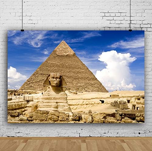 CSFOTO 5x3ft Egypt pozadie Egyptská pyramída pozadie pre fotografovanie egyptský cestovný tematický večierok