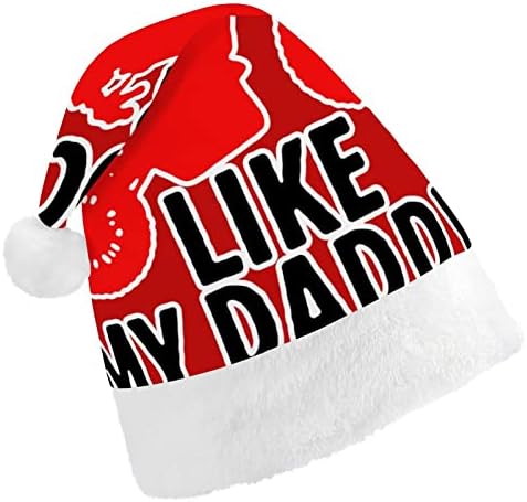 Motokrosový jazdec ako Otecko vianočný klobúk Santa klobúky vianočné ozdoby na stromček darčeky pre dospelých