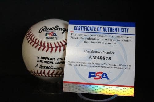 Clem Labine podpísal baseballový autogram Auto PSA / DNA AM48875-podpísané baseballové lopty