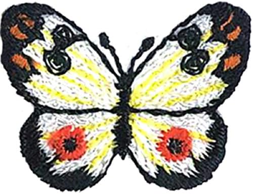 Motýle Monarch-Mini Patch-šiť železo, originálne vyšívané umelecké diela - Patch-0,75 x 1,13