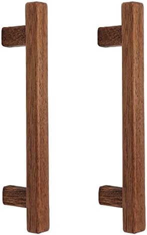 Semetall 8ks zásuvka z orechového dreva ťahá, 5 palcové stredové ťažné rukoväte drevo, drevené rukoväte pre zásuvky komody, skrinky,kuchyňu,Šatník