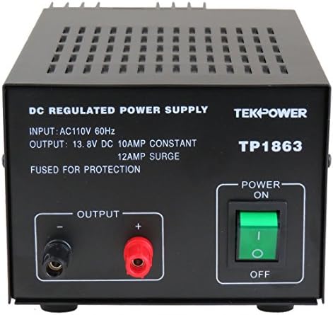 TekPower TP1863 12 Amp DC 13,8 V regulovaný napájací zdroj s Poistkovou ochranou