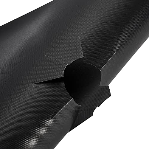 Uxcell 270x270mm nepriľnavé kryty sporákov, Clean Mat Pad Range Protectors Liner Covers PTFE list čierny 4ks