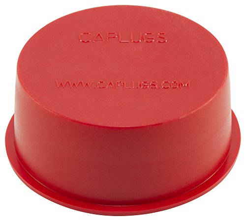 Caplugs Qtv10q1 Plastový zúžený vinylový uzáver a zástrčka. TV-10, PVC, kryt OD 0.745 Plug ID 0.884, Červená