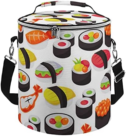 Sushi obed Tote Bag nepriepustná opakovane použiteľná chladiaca kabelka pre kancelárske piknikové pláže