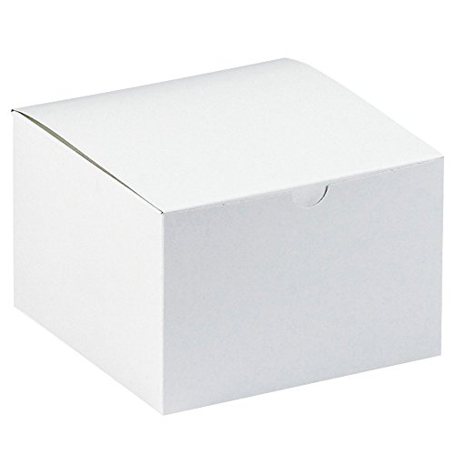 Poly Bag Guy darčekové krabičky, 6 x 6 x 4, Biela, 100 / púzdro