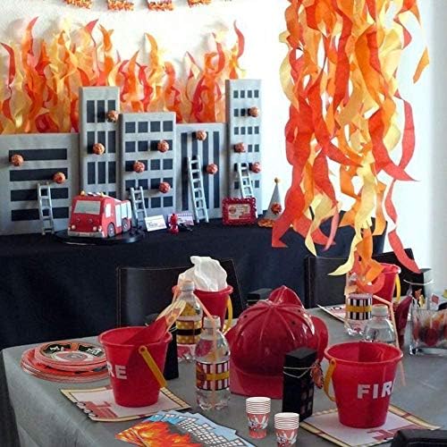 113 ks Hasičský Narodeninový riad hasičské auto Narodeninová párty taniere a obrúsky hasičské narodeninové párty
