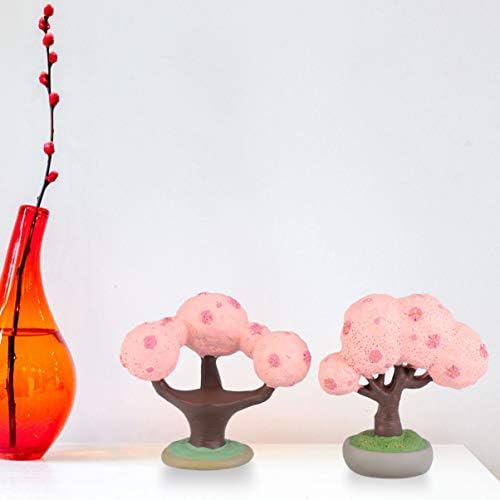 Cabilock Home Decor Home Decor umelé rastliny 2ks miniatúrne strom dekorácie Mini strom Ornament Micro Bonsai