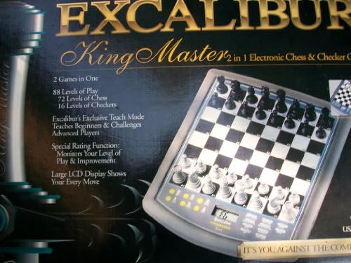 Excalibur King Master 2 v 1 elektronický šach & Checker hra