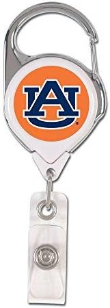 Wincraft NCAA Auburn Tigers zaťahovací prémiový držiak odznaku, tímová farba, Jedna veľkosť
