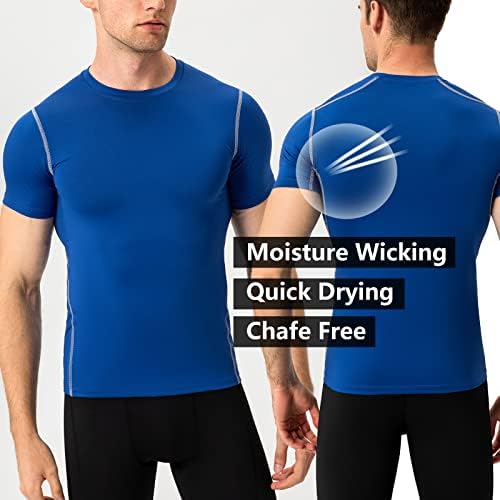 Pánske športové košele kompresné bežecké tričko základná vrstva Quick Dry Fit tréningové tielka s krátkym rukávom